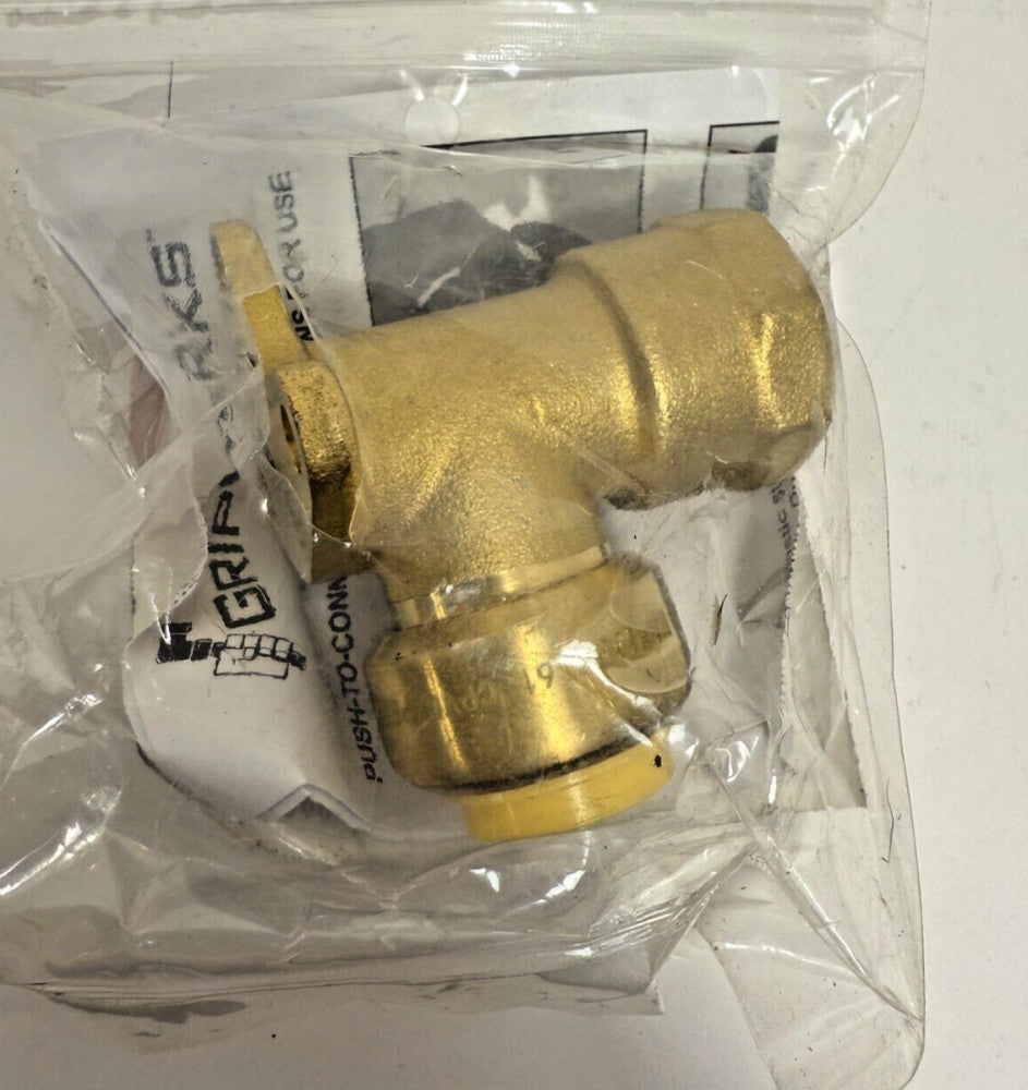 GripWerks JYPF-D 1701 Push-to-Connect Female Drop Ear Elbow 1/2" PTC x 1/2" FNPT