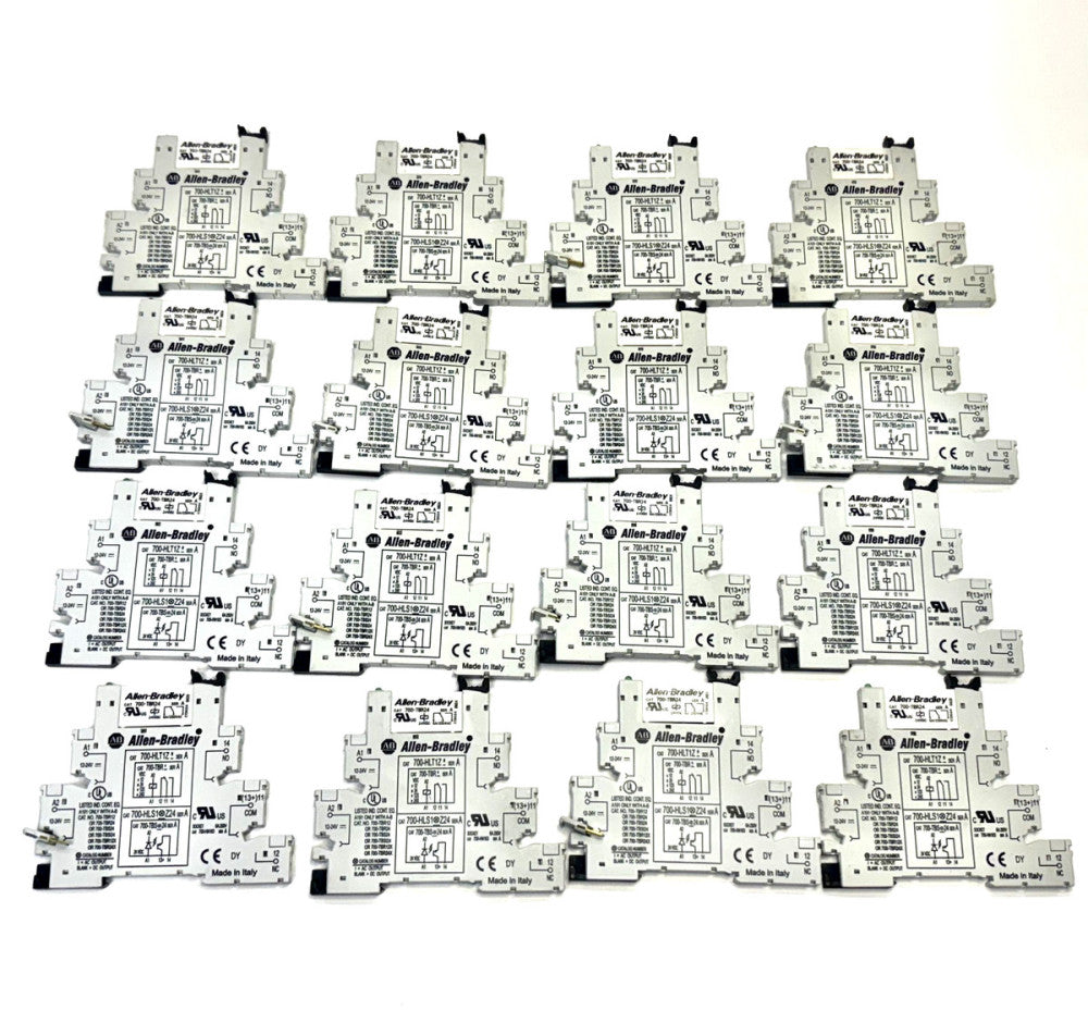 ALLEN BRADLEY 700-HLT1Z TERMINAL BLOCK, 12/24VDC, 1 POLE LOT OF 16