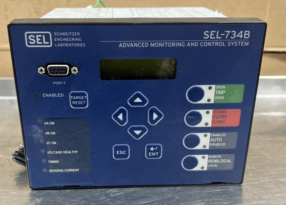 Schweitzer SEL-734B Advanced Metering System SEL 07340D9F1D1626EXX6D3A Nos