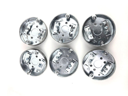 6pcs Raco Metal 3.5" Round Ceiling Pan Electrical Box 4.0CUIN