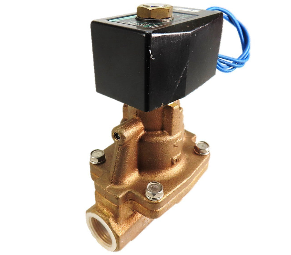 CKD AP11-20A-B4A 3/4" 2-Port 24VAC Solenoid Valve Air/Water/LT. Oil NEW NO BOX