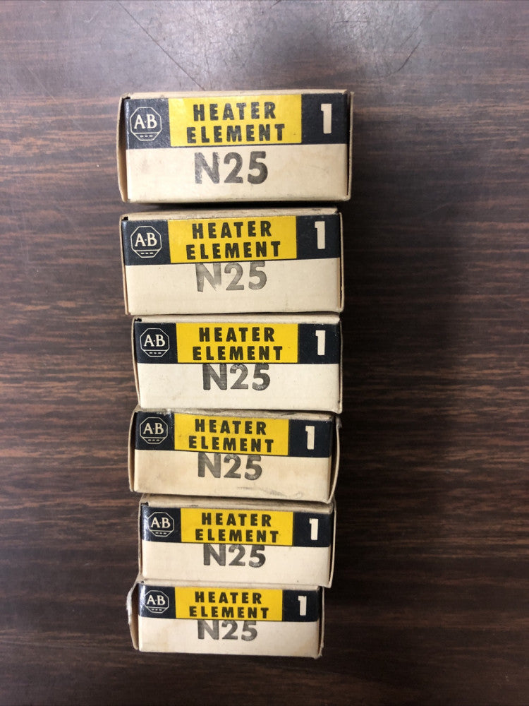 Allen Bradley N25, (1)  Overload Heater Element *LOT Of 6*