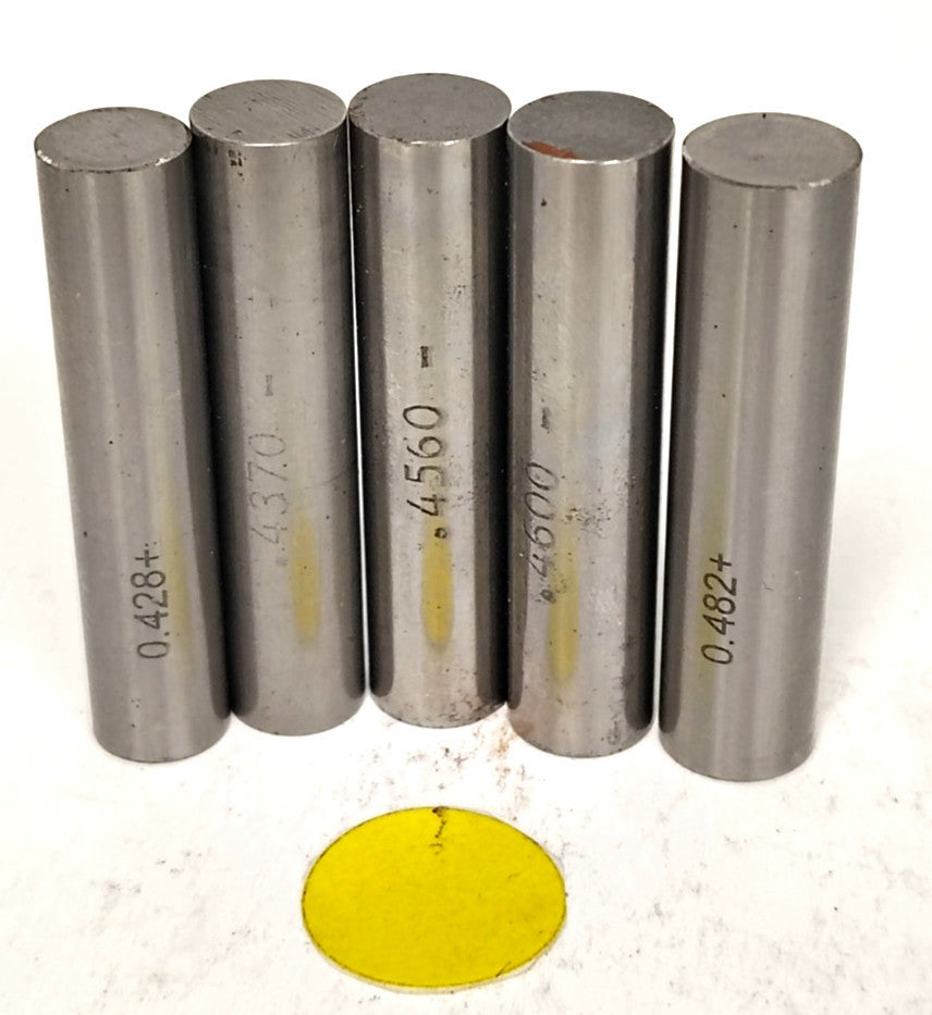 ASSORTED LOT MEYER GAGE PIN 2" OAL STEEL MATERIAL ****LOT OF 5***