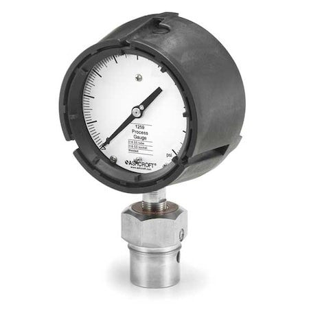 Ashcroft 451259Sd04l/50312Ss04txcg600# Compound Gauge With Diaphragm Seal, 0 To
