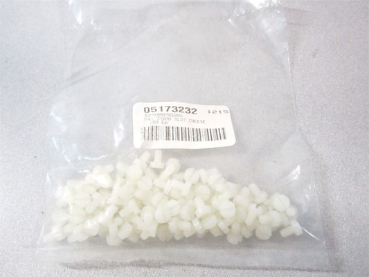 (CHS-M4-6MM-N) M4x0.7 x 6.00 mm Nylon Slotted Machine Screw - Pack of 100 