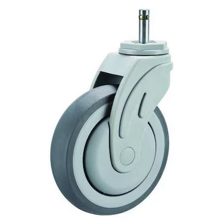 Zoro Select P17s-Rp050k-Sg1-001 Swivel Stem Caster,Tpr,5 In.,300 Lb.