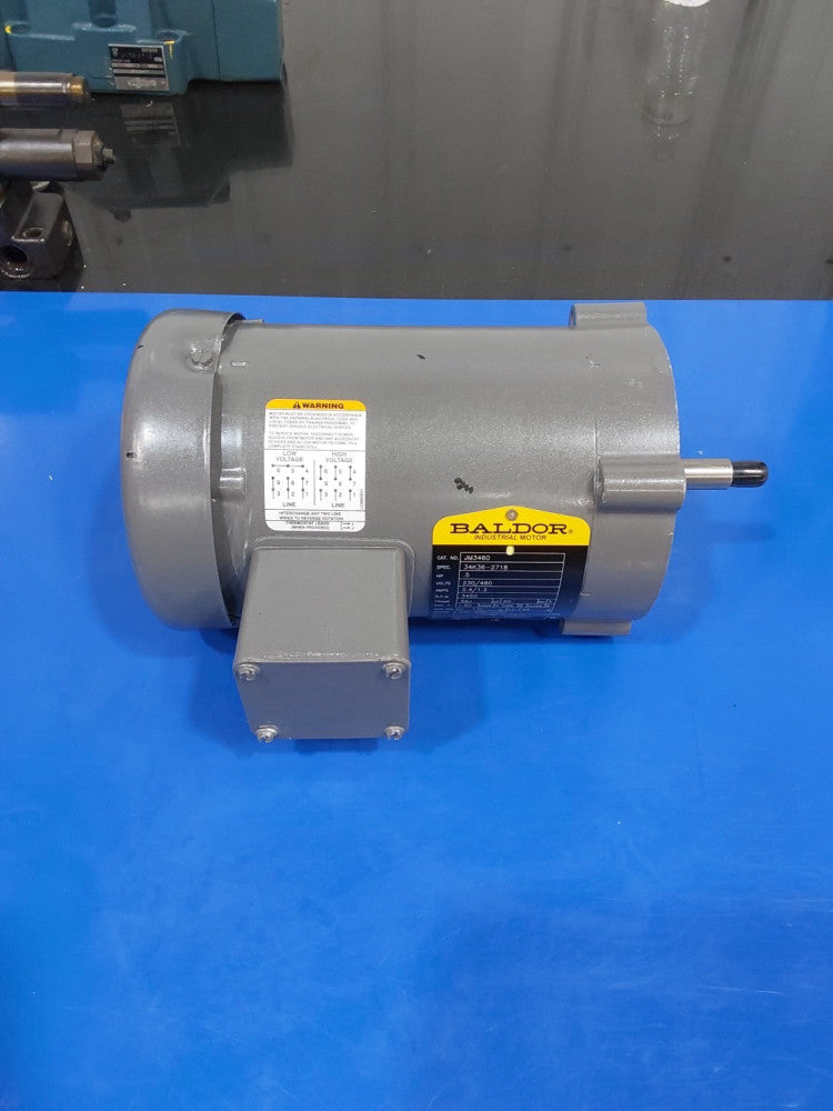 Baldor JM3460 Electric Motor 3ph 1/2hp 208-230/460V 60hz 3450rpm 56J 34K36-2718