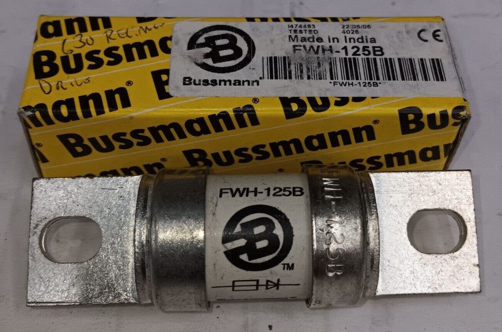 NEW COOPER BUSSMAN 125 AMP FUSE 500V FWS-125B