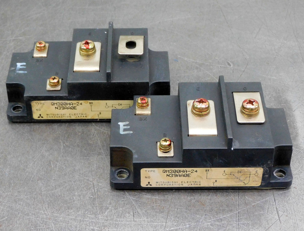Mitsubishi Electric QM300HA-24 Transistor Module N39AA0E 300A 1200V Lot of Two 2