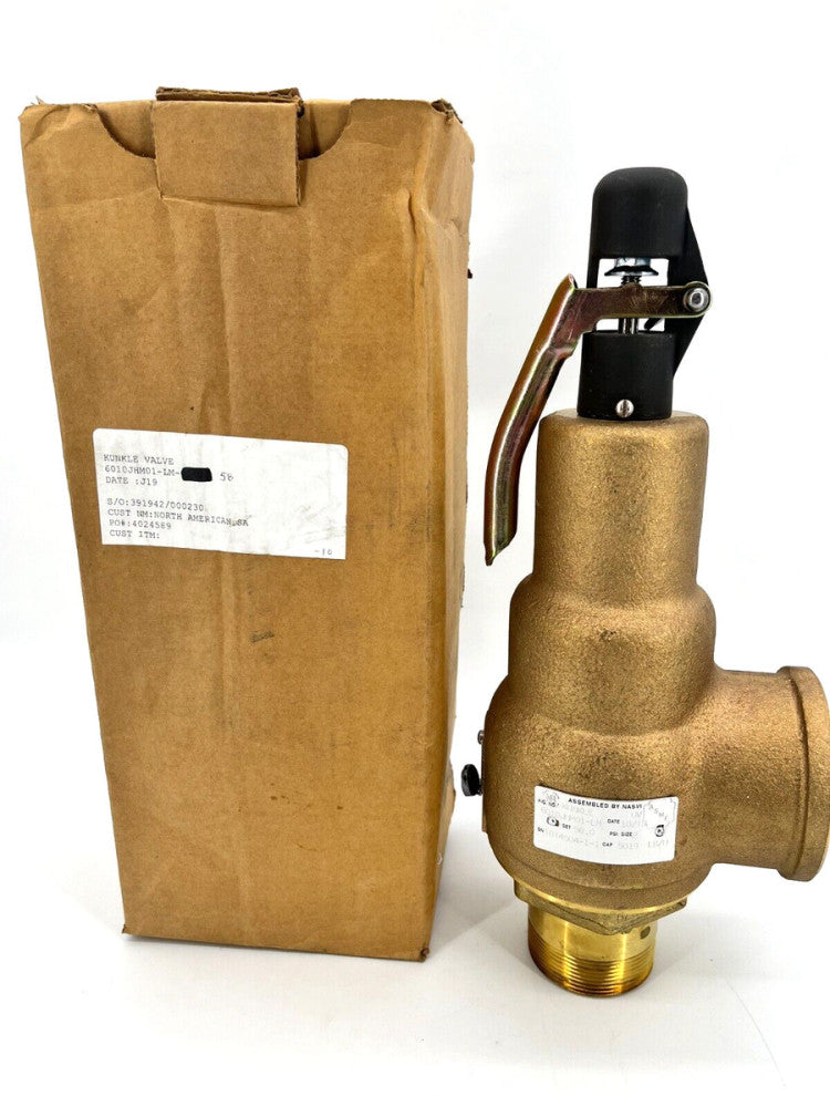 New Kunkle Valve 6010JHM01-LM Safety Relief Valve 58PSI Set Pressure 2"