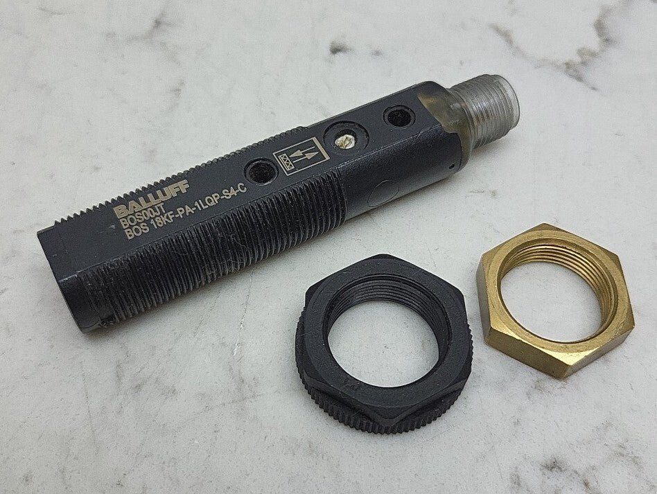 Balluff BOS00JT Retro Reflective Photoelectric Sensor BOS18KF-PA-1LQP-S4-C