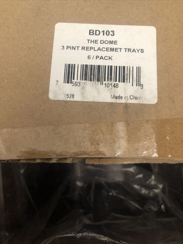 BD104 3 Pint Dome Replacement Trays (Pack of 6) NEW