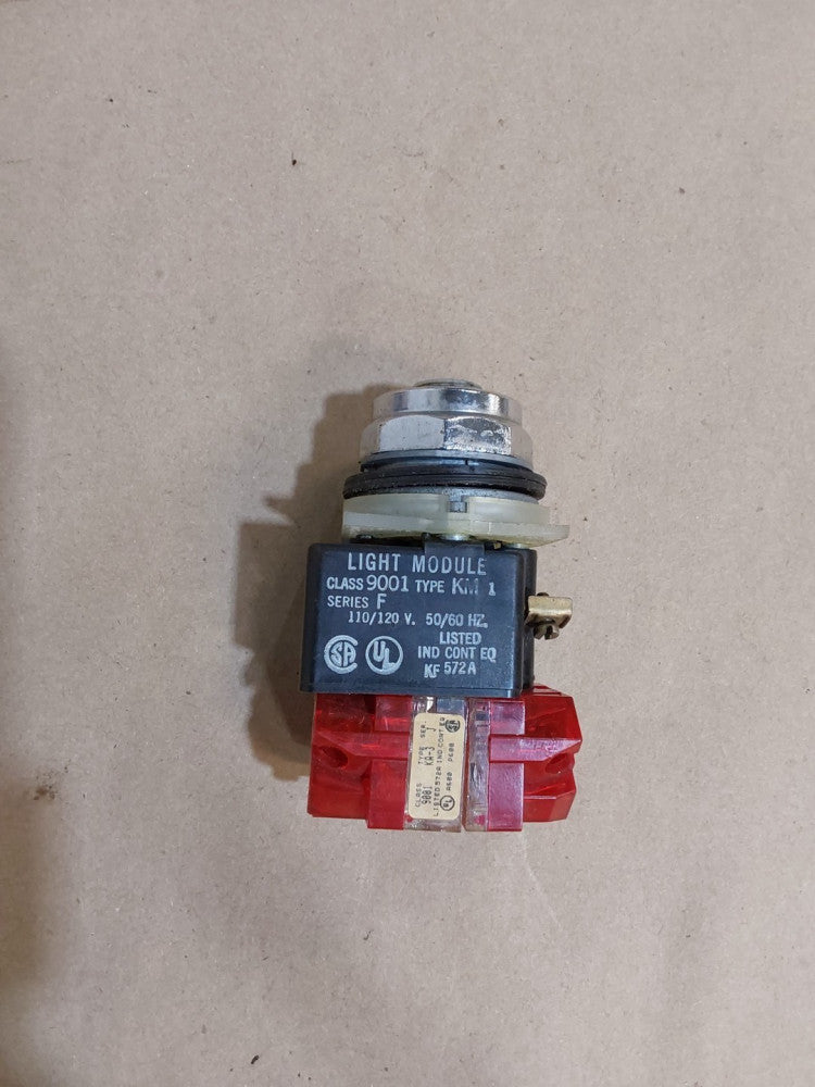 Square D 9001 KA-3 Ser. J Pushbutton X2 WITH 9001 KM-1 SER. F LIGHT MODULE