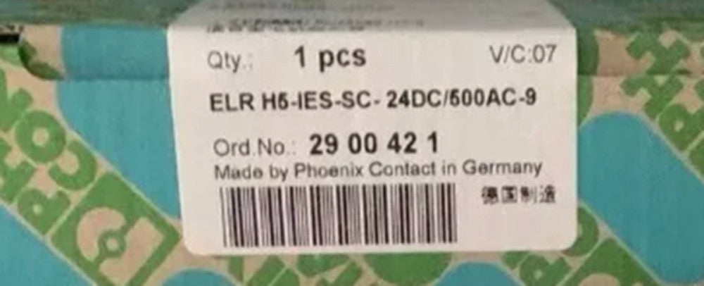 NEW Phoenix Contact 2900421 ELR H5-IES-SC-24DC/500AC-9 Original Module