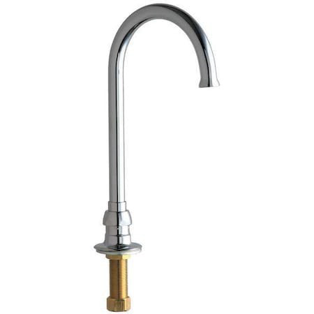 Chicago Faucet 626-Fcabcp Deck Mounted Spout, Gooseneck, 1.5 Gpm