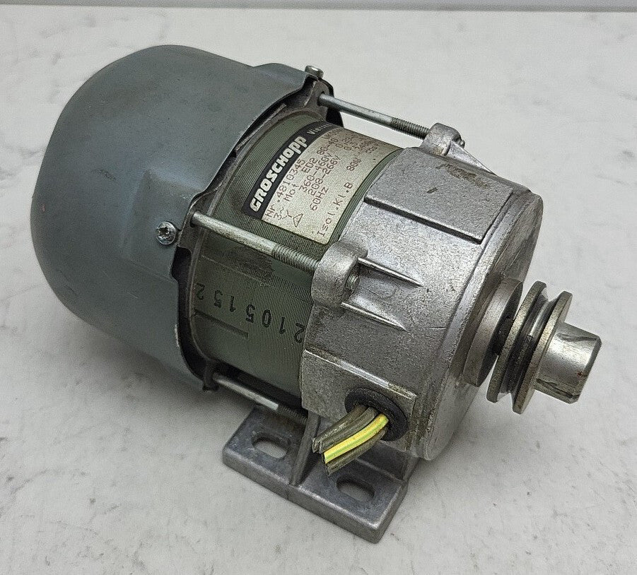 Groschopp 0946201 IEC Electric Motor 80W 3400 RPM 208-266/460V 3Ph TEFC