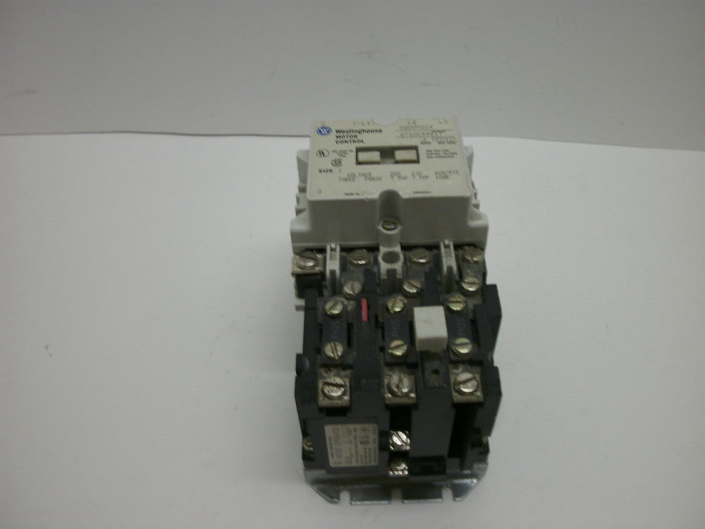 WESTINGHOUSE A200M1CX 6710C49G17 NON REVERSING MOTOR STARTER 3 POLE 460/575 3PH