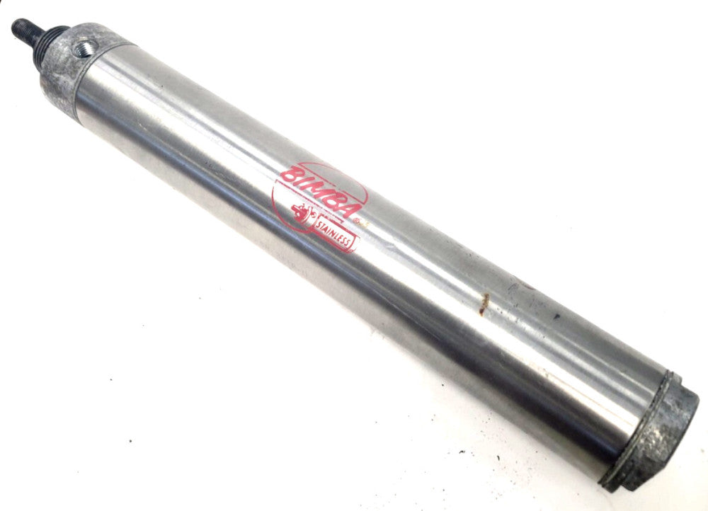 BIMBA PNEUMATIC CYLINDER SR-3110-D 2" BORE 10" STROKE MATERIAL: STAINLESS