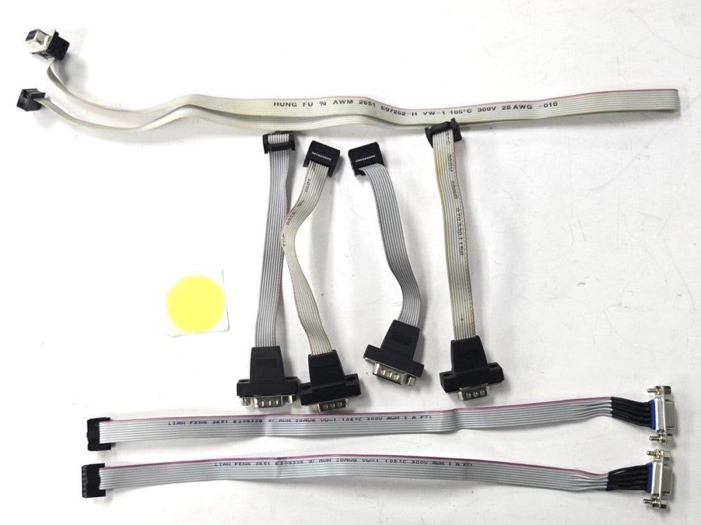 ASSORTED LOT OF SERIAL CABLE  9 PIN FEMALE CONNECTION  LOT OF 7