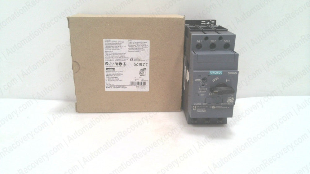 SIEMENS 3RV2031-4VA10, CIRCUIT BREAKER SIZE S2 FOR MOTOR PROTECTION, NEW #342523