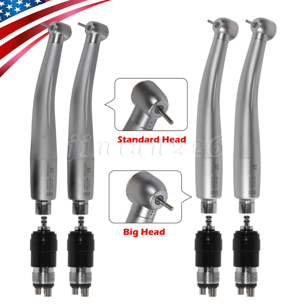1-2* NSK Style Dental High Speed Handpiece Push Button /4 Holes Quick Coupler
