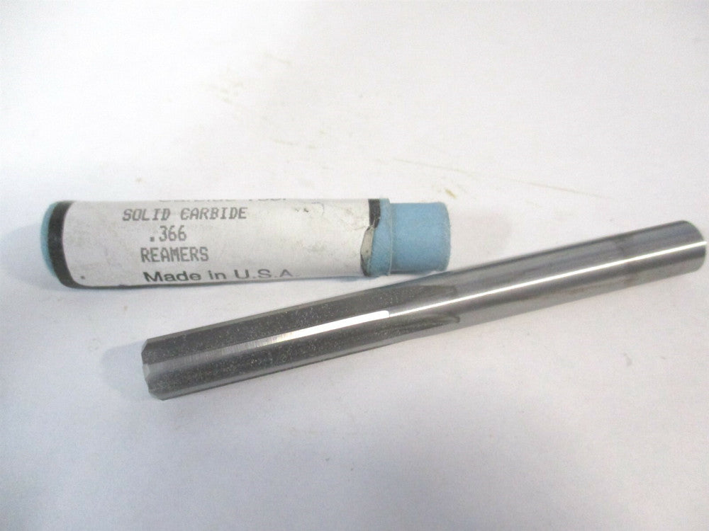 .3660" 1-1/4" Length of Cut 6 Flute Solid Carbide Chucking Reamer