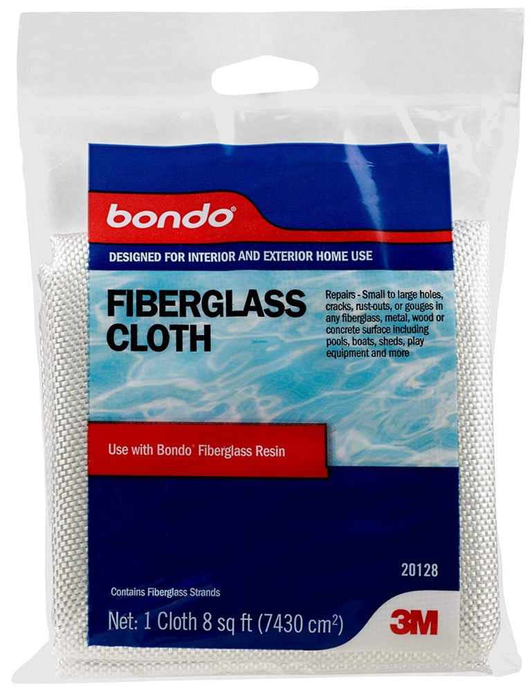 Bondo Fiberglass Cloth, 20128, 8 8 Square Feet, Case of 6, Original Version 
