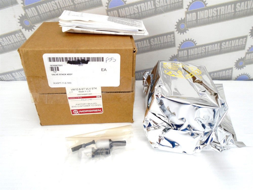 NORGREN - VM1006001US - VM10 6-ST VLV STK 6-Station VALVE MANIFOLD ISLAND -(NEW)