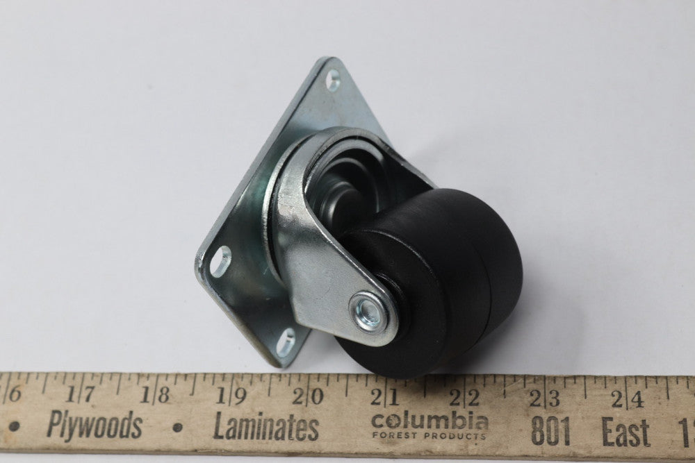 Swivel Plastic Caster 3-1/2 x 3-1/2 x 2  x 1-3/4" Base