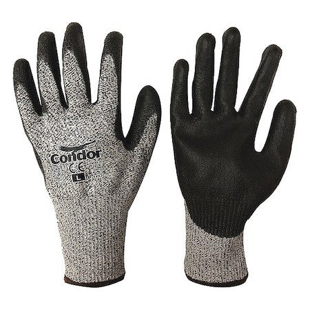 Condor 29Jv36 Cut Resistant Coated Gloves, Cut Level A3 ,Dipped ,Polyurethane