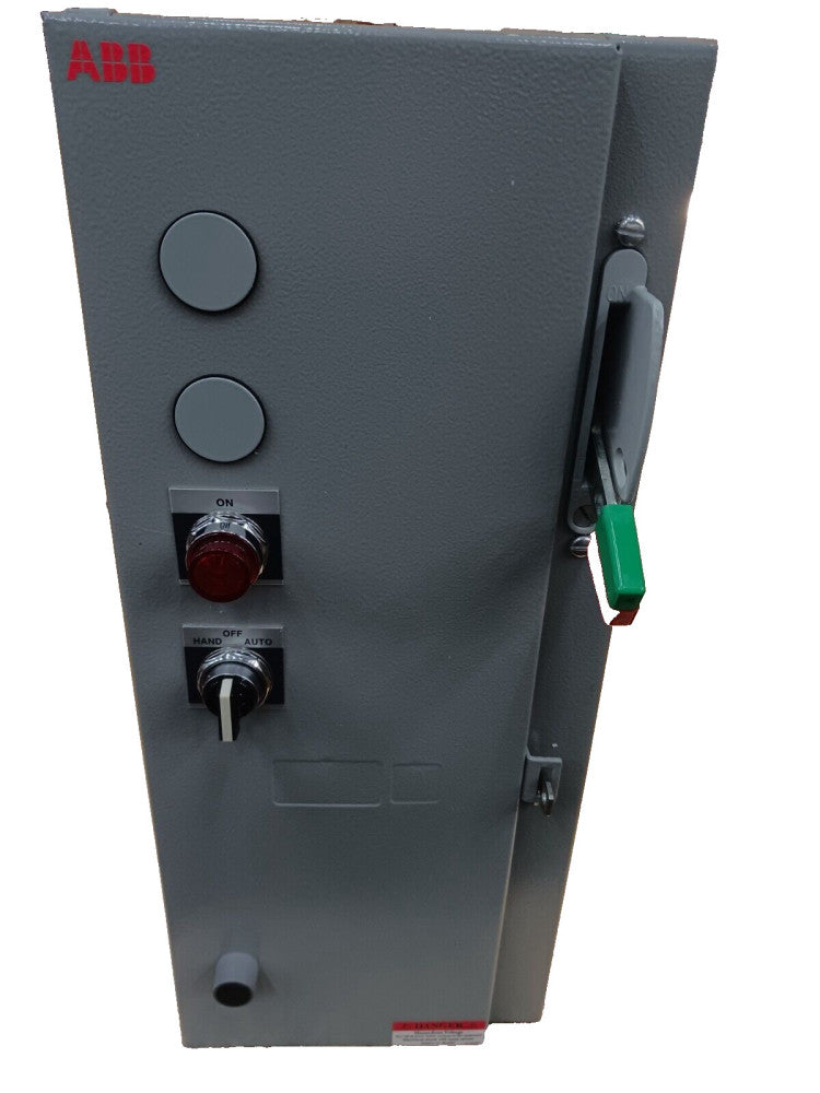 NEW ABB SIZE 0 FUSED COMBINATION MOTOR STARTER 5 HP 18 AMP COIL 115-120V 600 VAC
