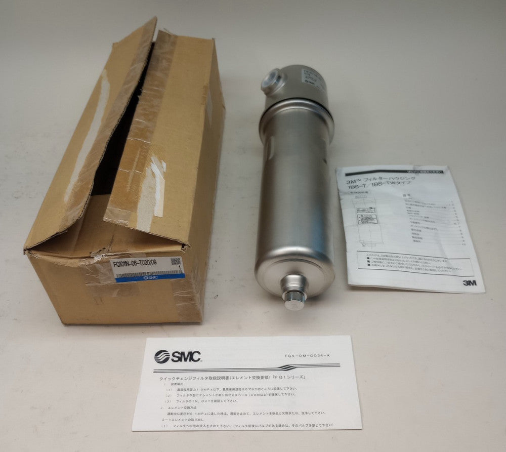 SMC FQ1011N-06-T020X19 Quick Change Filter EHM15R10A 3/4" Ports
