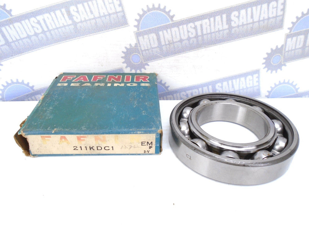 FAFNIR - 211KD - Single Row C1 DEEP GROOVE RADIAL BEARING - 55mm x 100mm x 21mm