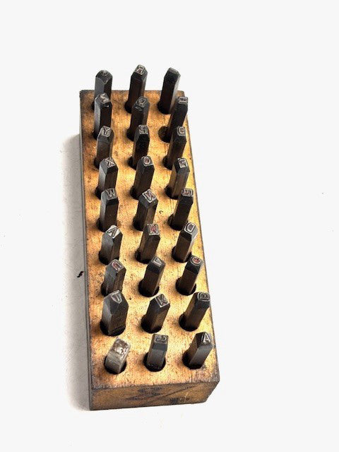 1/8" STEEL HAND HELD LETTER STAMPS