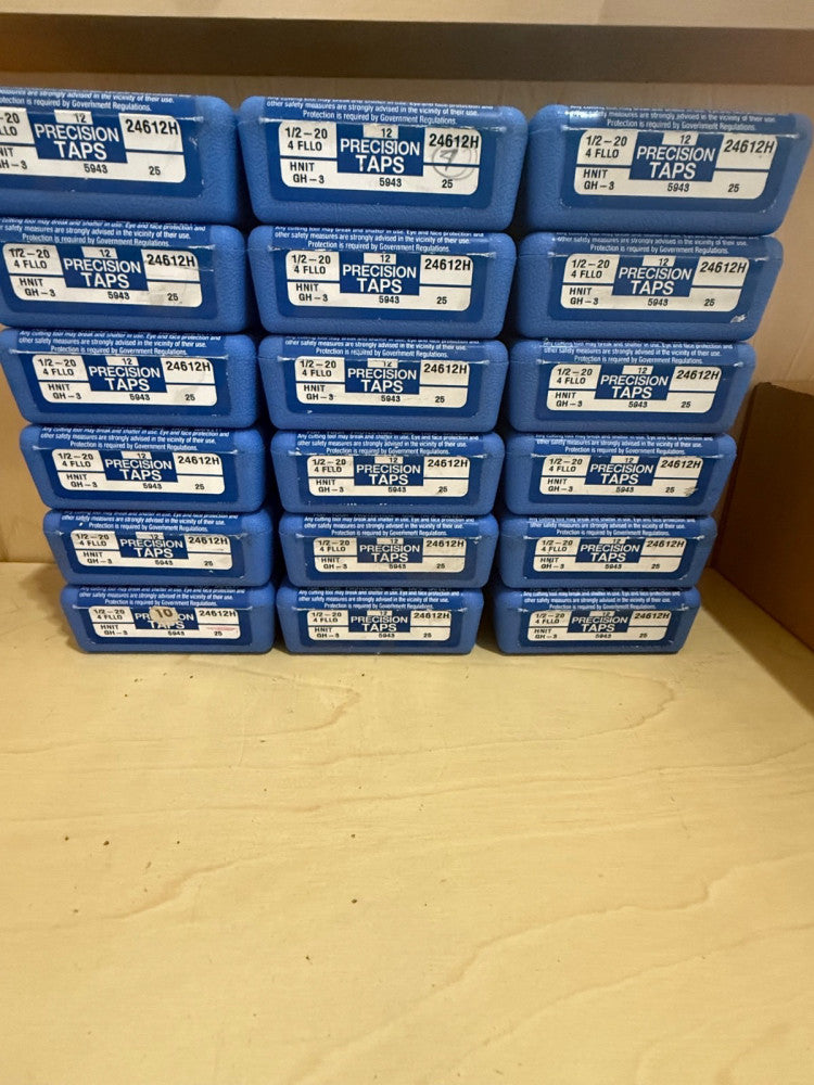 1/2-20 H3 4 Flute Hand Taps 12pack
