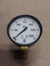 USG Pressure Gauge 0- 3000 PSI 2' 1/2  P-500.....1/4 LM....A60