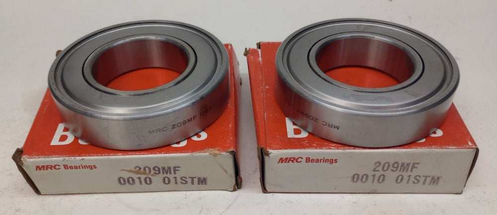 MRC 209MF Ball Bearing Deep Groove 45X85X19mm 209-MF Single Shielded (Pack of 2)
