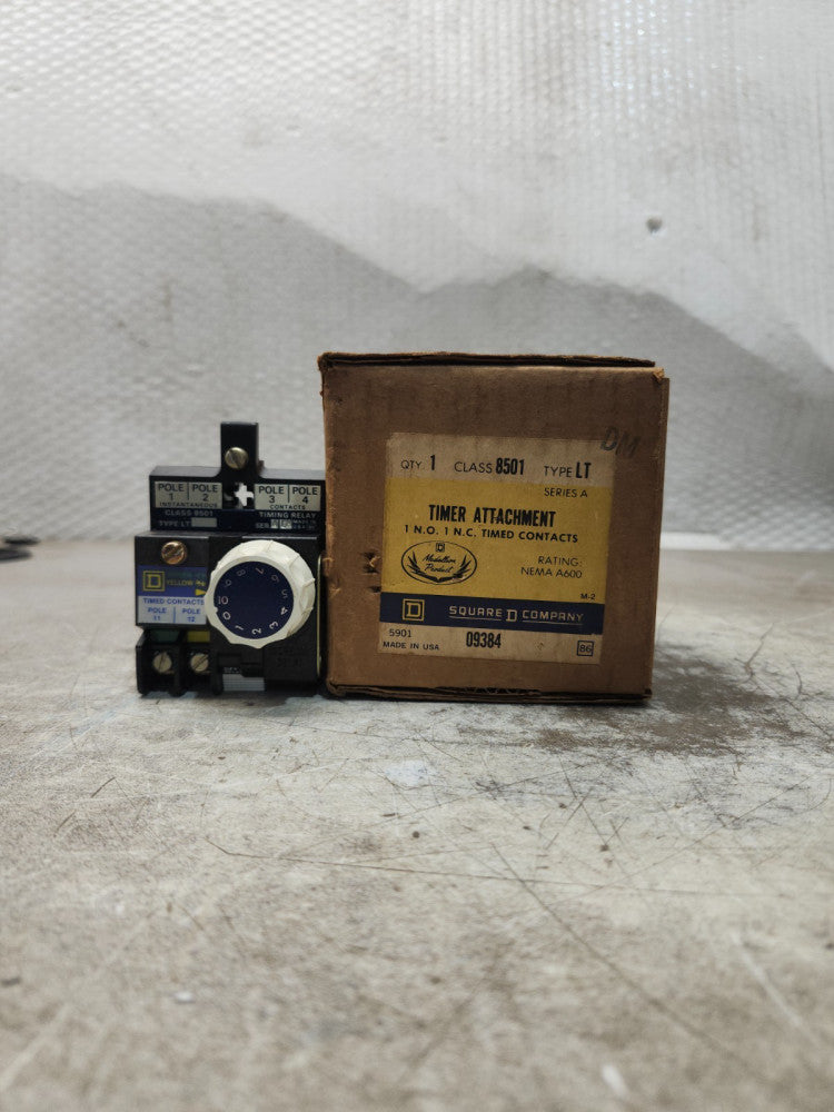NEW IN BOX SQUARE D TIMER ATTACHMENT CLASS 8501 TYPE LT
