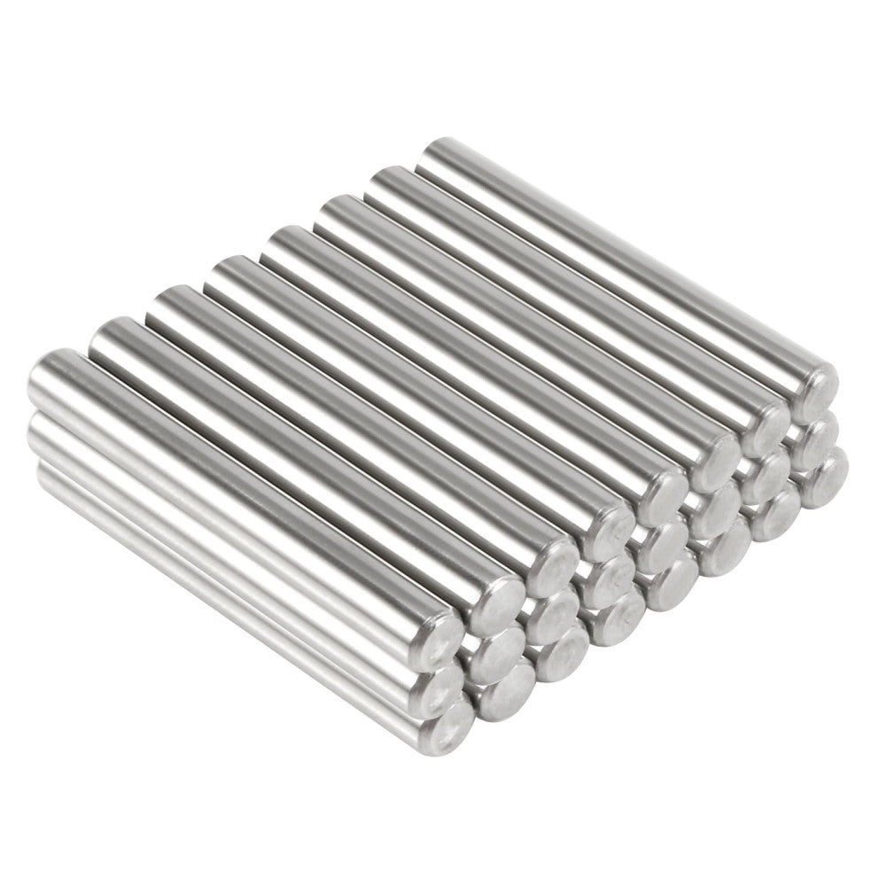 24 PCS 5mm x 40mm 304 Stainless Steel Dowel Pin Support Shelves Pegs Metal