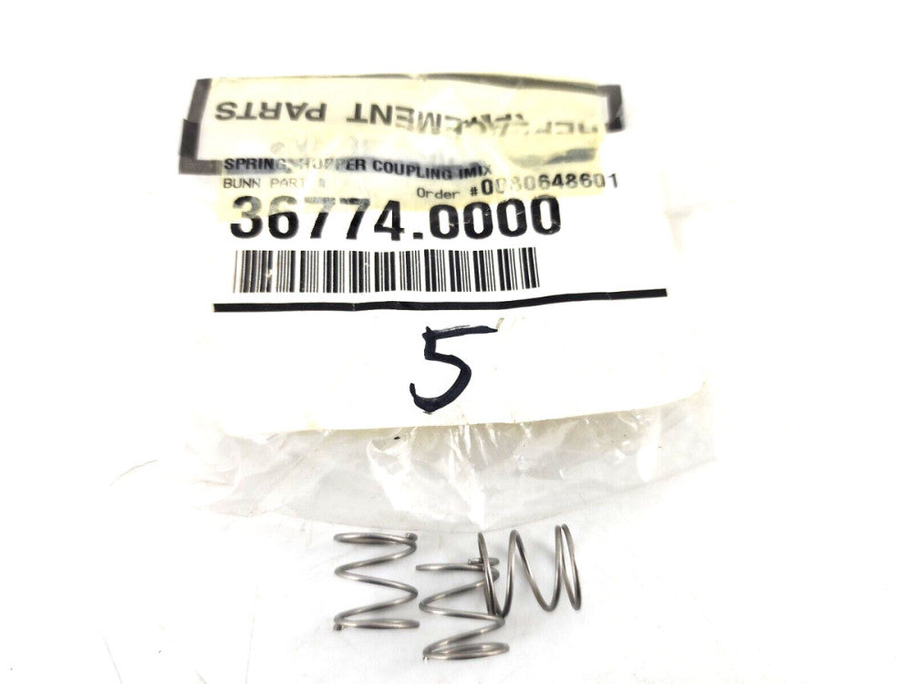 3pcs Bunn Spring Hopper Coupling IMIX 36774.0000