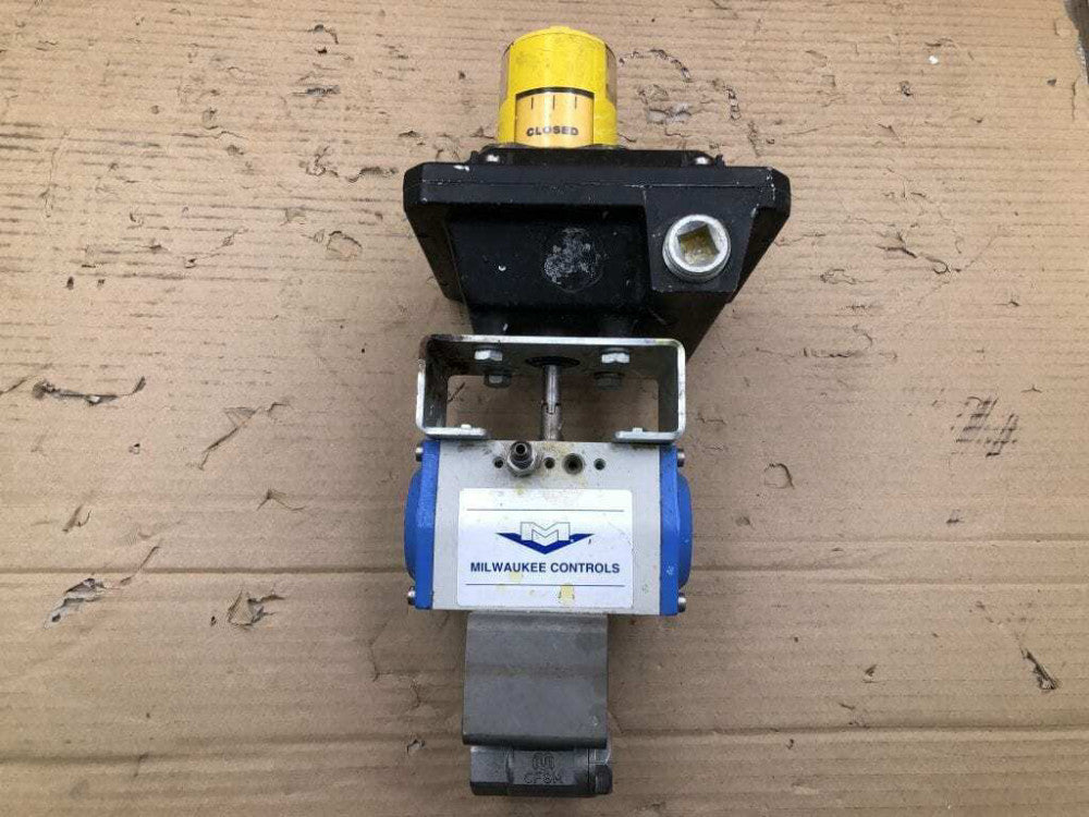 Milwaukee 1/2" 316SS Pneumatic Actuated Check Valve ; 150PSI supply 2000PSI
