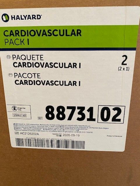 Halyard Health Cardio Pack I- 88731 (2) - EXP 09/19/2026
