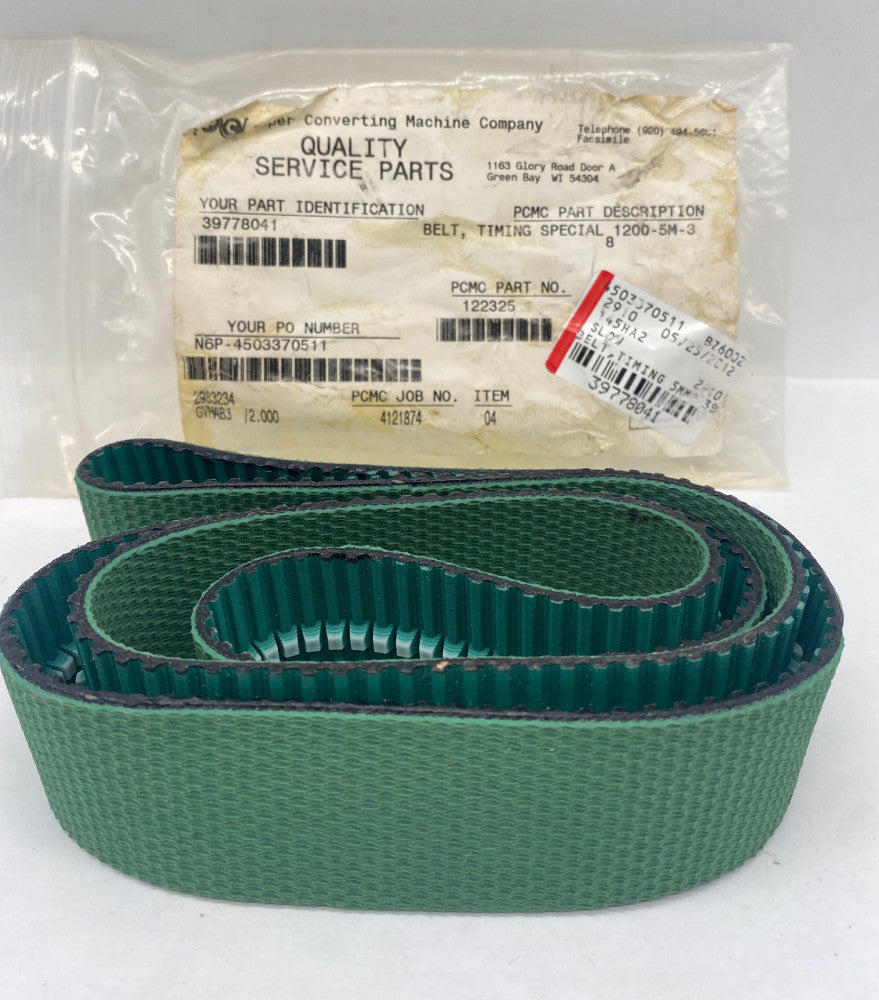 Habasit 122325 Type Conveyor Timing Belt 1200mm-5m-38mm 