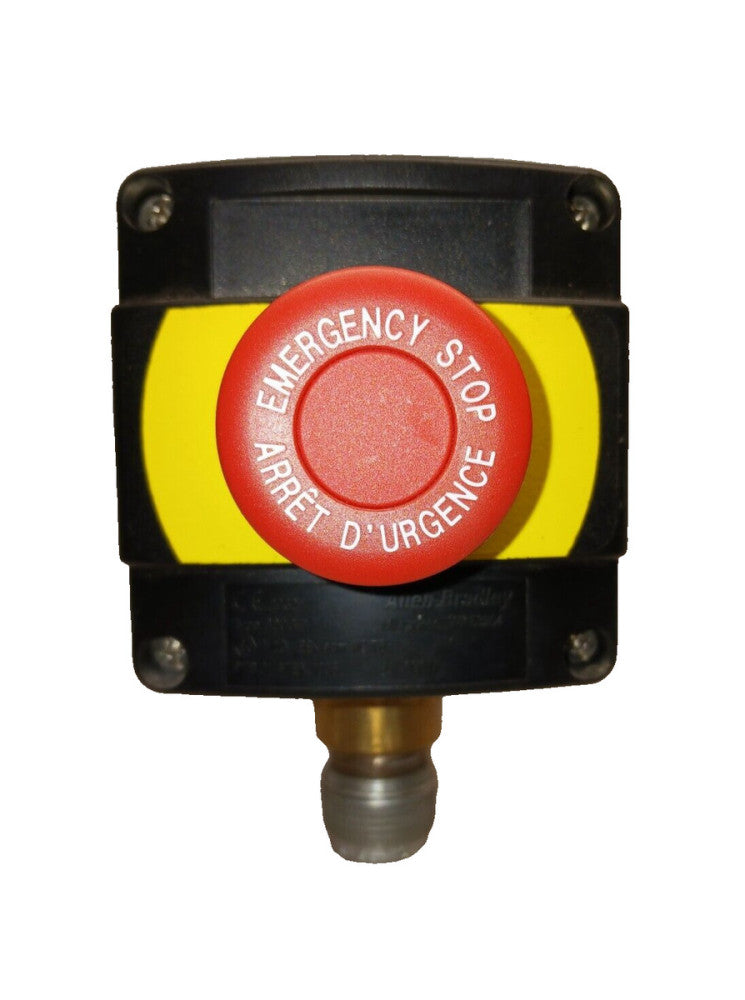 ALLEN BRADLEY EMERGENCY E-STOP MOMENTARY BUTTON  800G-1 / 800G-XBA