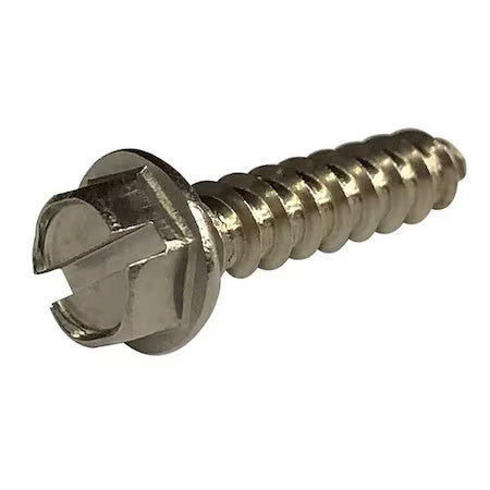 Zoro Select 1We59 Sheet Metal Screw, #10 X 3/4 In, Plain 18-8 Stainless Steel
