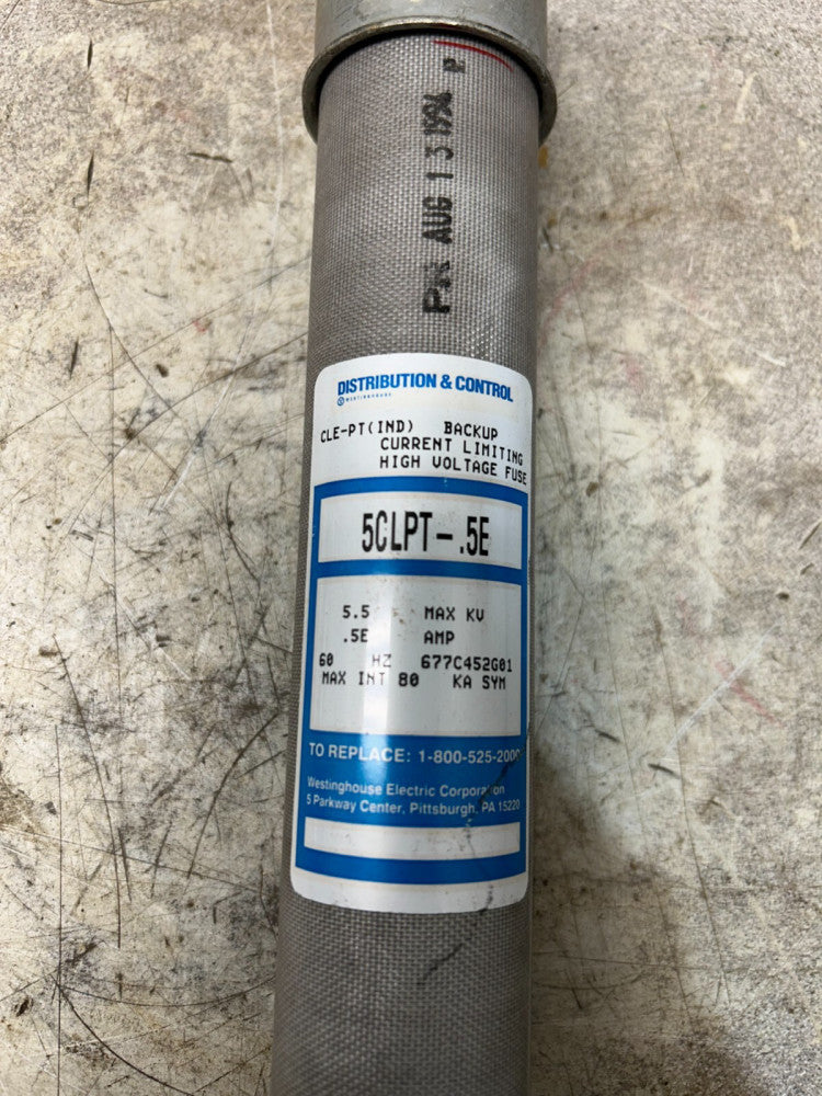 USED DISTRIBUTION & CONTROL HIGH VOLTAGE FUSE 5CLPT-.5E