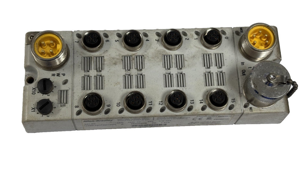 ALLEN BRADLEY 1732D-16CFGM12MN PLC MODULE-RACK I/O BLOCK 16 POINT