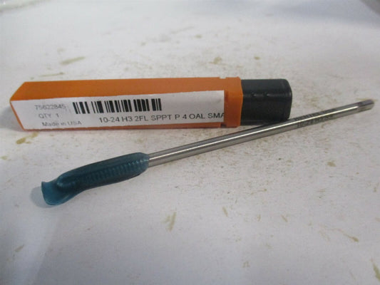 (G837588) #10-24 UNC 2 Flute H3 Bright Finish HSS Spiral Point Extension Tap 