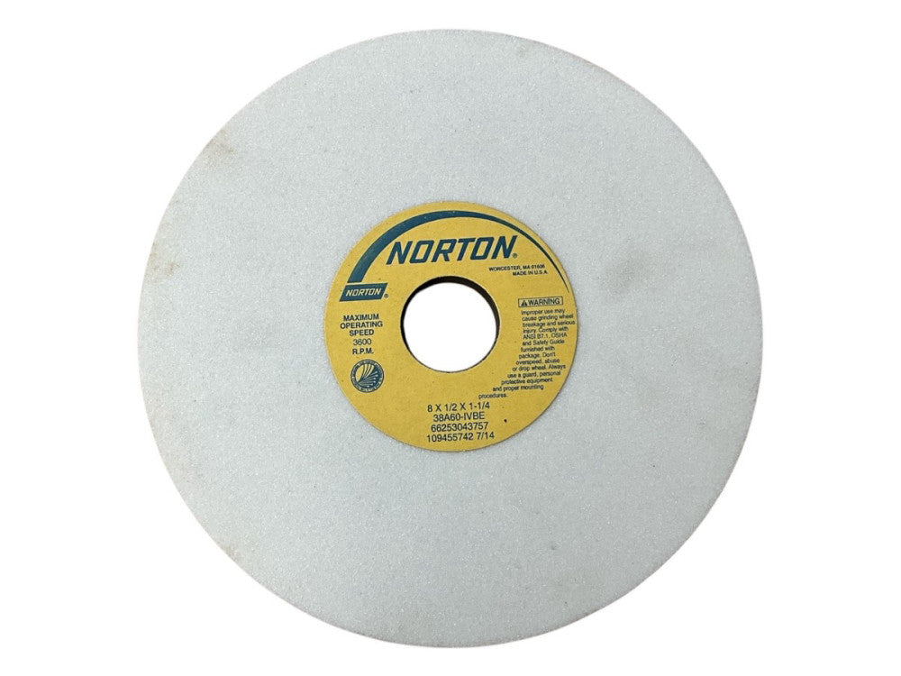 Norton 8x1/2x1-1/4 grinding wheel 38A60-IVBE, 66253043757