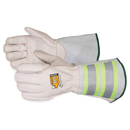 Superior Glove 365Dlx6kg-Xl Leather Gloves, Cowhide, Gauntlet Cuff, Wing Thumb,